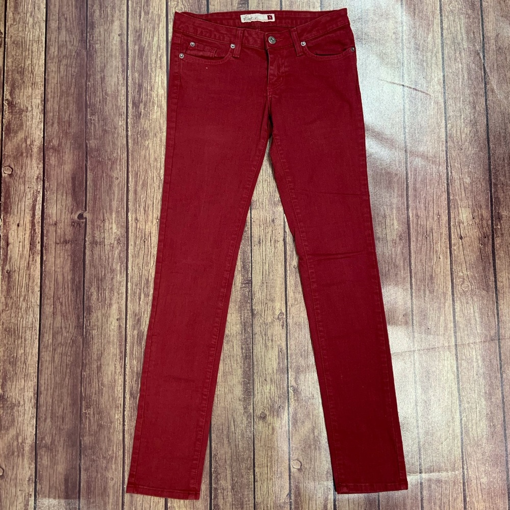 GJG Jeans Burgundy Skinny Jeans